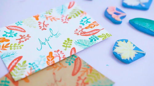 橡皮擦的文藝新玩法,往賀卡上一蓋就是心意滿滿小禮物