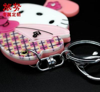 kt貓鏡子便攜化妝鏡折疊實用創意小禮物10元店貨源廣告小禮品